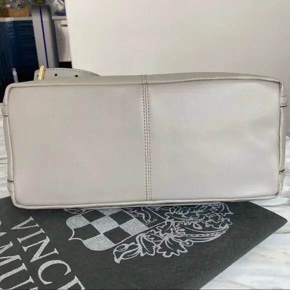 VINCE CAMUTO Jess Satchel in Grey Leather
